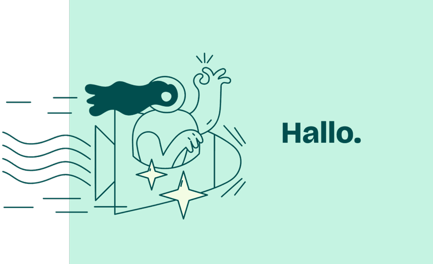 person on a rocket showing okay sign